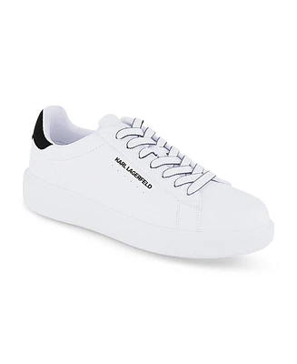 Karl Lagerfeld Paris Men's Logo Plain Toe Sneakers