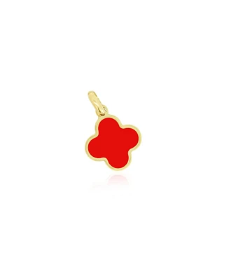 The Lovery Coral Clover Charm 14K Gold - 10 millimeters