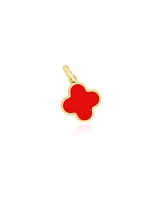 The Lovery Coral Clover Charm 14K Gold - 10 millimeters
