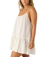 O'Neill Juniors' Cotton Eyelet Mini Dress Cover-Up