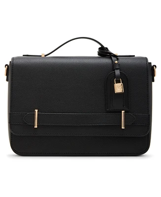 Anne Klein Belted Flap Small Satchel Bag