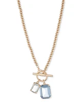 Lauren Ralph Lauren Gold-Tone Mixed Stone 16" Pendant Necklace