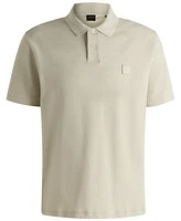 Boss by Hugo Men's Slub Cotton-Linen Polo Shirt