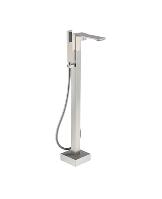 Modern Freestanding Bathtub Faucet with Hand Shower - Anti-Scald, Durable, and Easy to Install