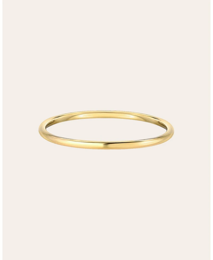 14k Gold Thin Band Ring