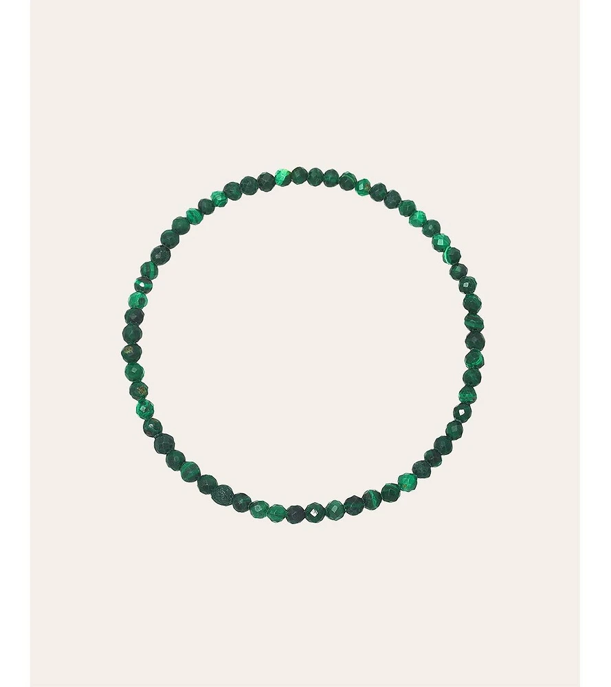 Malachite Bead Bracelet