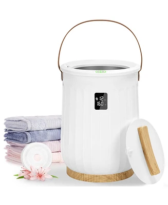 Towel Warmers, Luxury Bucket Towel Warmers for Bathroom with Led Display & Auto Shut Off & Adjustable Timer, Fits Up to Two 40" X 70" Oversized Towels