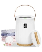 Towel Warmers, Luxury Bucket Towel Warmers for Bathroom with Led Display & Auto Shut Off & Adjustable Timer, Fits Up to Two 40" X 70" Oversized Towels