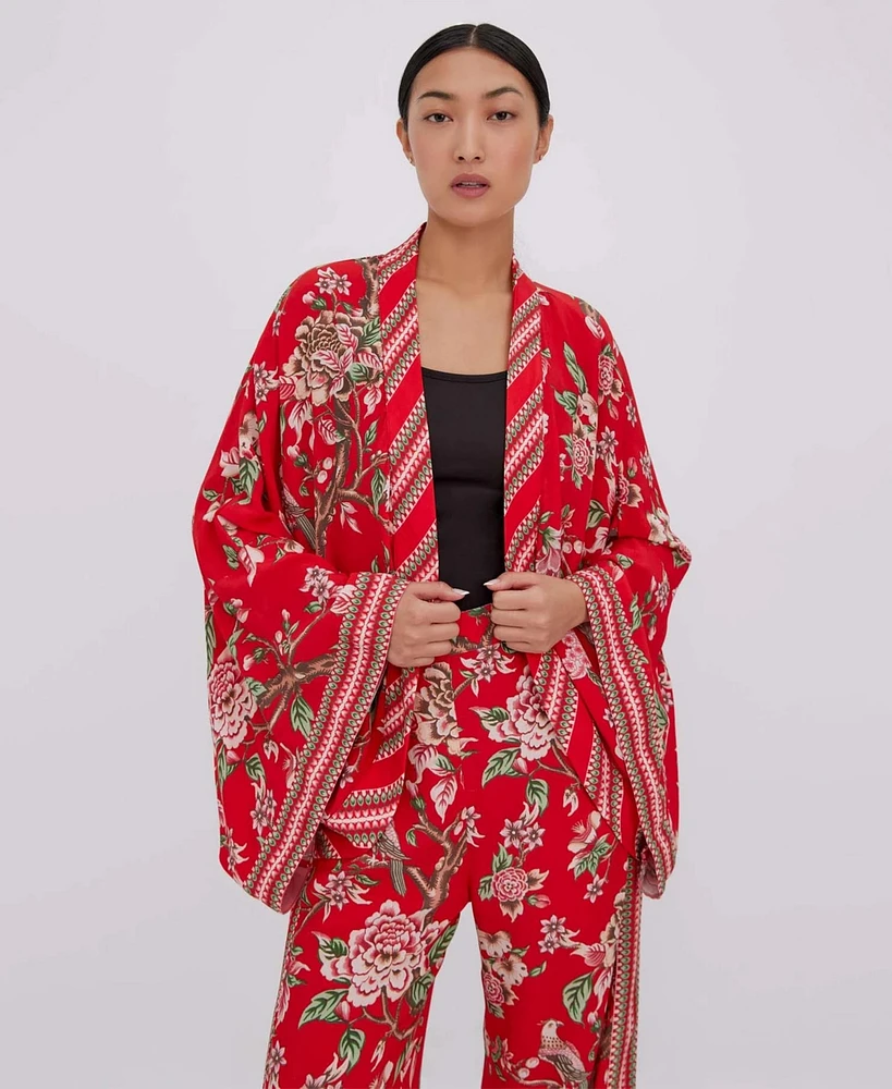 Raishma Studio Women's Hallie Red Kimono