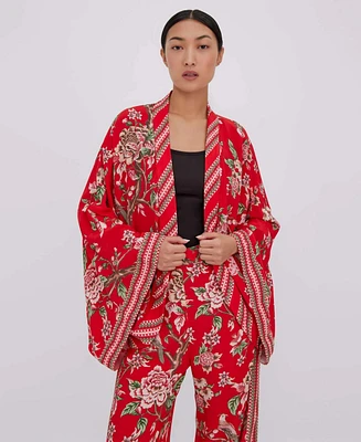 Raishma Studio Women's Hallie Red Kimono