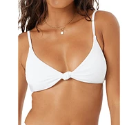 Roxy Juniors' Ribbed Love Knot Bralette Bikini Top