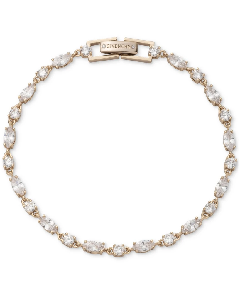 Givenchy Gold-Tone Cubic Zirconia Flex Bracelet