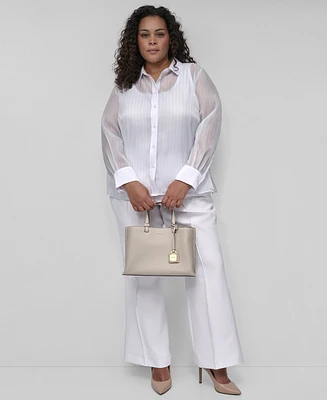Dkny Plus Mid-Rise Straight-Leg Pants