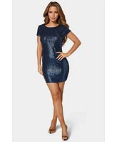 Bebe Women's Tweed T Shirt Dress