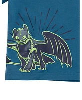 How to Train Your Dragon Toddler Boys DreamWorks Toothless T-Shirt and French Terry Shorts Outfit Set
