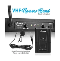 Pyle Wireless Microphone System – Vhf Fixed Frequency with Adjustable Volume Control