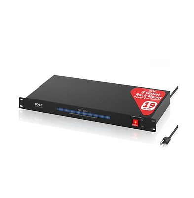 Pyle 19" Rack Mount 1800 Watt Power Conditioner with 8 Outlets