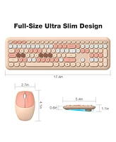 Mofii Wireless Keyboard and Mouse Combo, 2.4G Slim Full-Sized Ergonomic Keyboard Mouse for Pc Desktop Laptops Windows