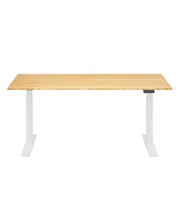 Flexispot E7-commercial W Electric Adjustable Standing Desk, Bamboo Top