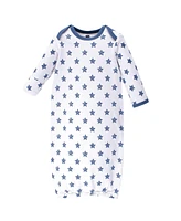 Hudson Baby Baby Boys Hudson Cotton Gowns, Baseball, Preemie/Newborn