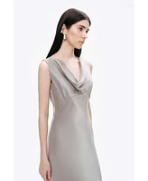 Nocturne Women's Cowl Neck Maxi Dress