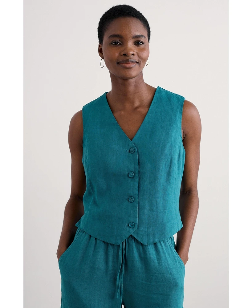 Seasalt Cornwall Women's Blinker Button Front Vest