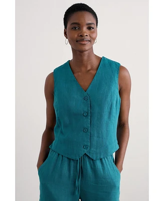 Seasalt Cornwall Women's Blinker Button Front Vest
