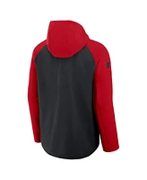 Nike Men's Black/Red Cincinnati Reds Authentic Collection Raglan Performance Full-Zip Jacket