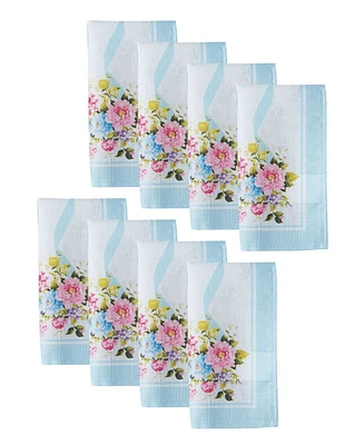 Elrene Rose Cottage Engineered Napkins, Set of 8