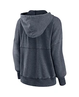 Fanatics Women's Heathered Charcoal Wisconsin Badgers Overall Speed Lace-Up Pullover Hoodie