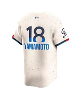Nike Men's Yoshinobu Yamamoto Cream Los Angeles Dodgers City Connect Limited Player Jersey