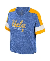 Colosseum Women's Blue Ucla Bruins Color Block Scoop Neck T-Shirt