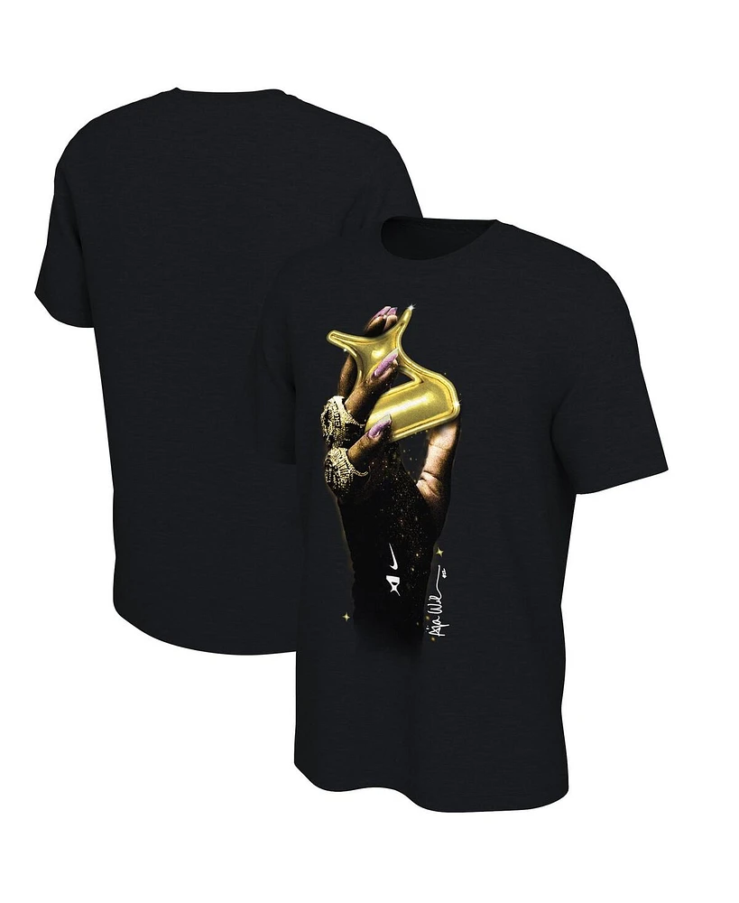 Nike Men's and Women's A'ja Wilson Black Las Vegas Aces Wnba Summit Player T-Shirt