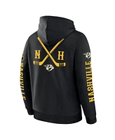 Fanatics Men's Black Nashville Predators Big City Legacy Fleece Pullover Hoodie