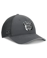 Fanatics Men's Gray Los Angeles Kings Authentic Pro Home Ice Trucker Adjustable Hat