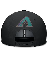Nike Men's Gray/Black Arizona Diamondbacks Pro Performance Snapback Hat