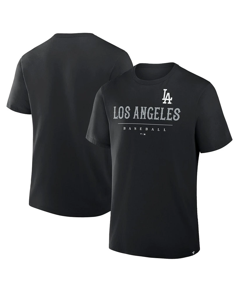 Fanatics Men's Black Los Angeles Dodgers Color Pop Legacy Clubhouse T-Shirt