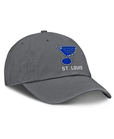 Fanatics Men's Charcoal St. Louis Blues Washed Adjustable Hat