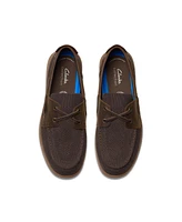 Clarks Men's Flexway Tie Casual Slip On Boat Shoe