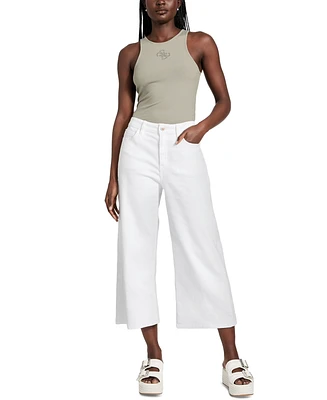 Guess Women's Bellflower Cropped Wide-Leg Jeans