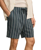 Lucky Brand Men's Drawstring Stripe Shorts