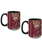 Indigo Falls Florida State Seminoles Dia De Los Muertos Mug, Set of 2