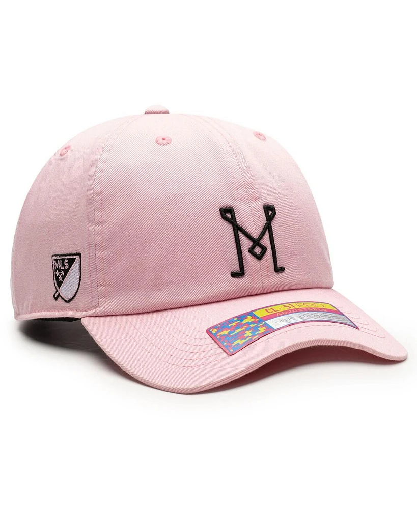 Fan Ink Men's and Women's Pink Inter Miami Cf Bambo Classic Adjustable Hat