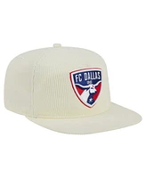 New Era Men's Cream Fc Dallas 2025 Kickoff Snapback Golfer Hat