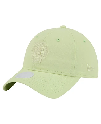 New Era Women's Light Green Boston Celtics Colorpack 9TWENTY Adjustable Hat