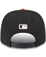 New Era Men's Black/Orange Baltimore Orioles Player Replica 9SEVENTY Adjustable Hat