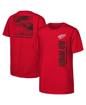Outerstuff Big Boys and Girls Red Detroit Wings Atmosphere T-Shirt