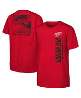 Outerstuff Big Boys and Girls Red Detroit Wings Atmosphere T-Shirt