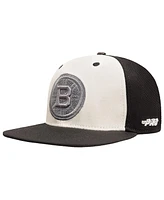 Pro Standard Men's Cream Boston Bruins French Terry Snapback Hat