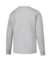 Champion Big Boys and Girls Gray Texas Longhorns Distressed Arch Over Logo Long Sleeve T-Shirt